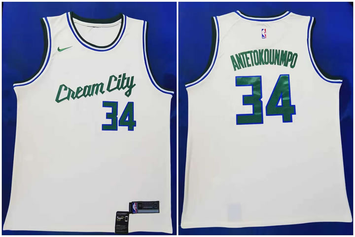 Bucks 34 Giannis Antetokounmpo Cream 2019-20 City Edition Nike Swingman Jersey(1),We sell and wholesale Bucks 34 Giannis Antetokounmpo Cream 2019-20 City Edition Nike Swingman Jersey(1) on line form chian!
